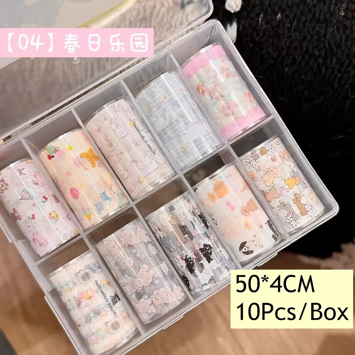 10Rolls Flower  Nail Foils Transfer Paper  Nail Art Stickers  Manicure Set Decal  Nails Decoration
