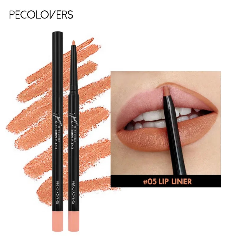 Matte Lip Liner Lipstick Waterproof Non-stick Cup Natural Long-lasting Lipstick Multi-color Lip Cosmetics Lip Pencil
