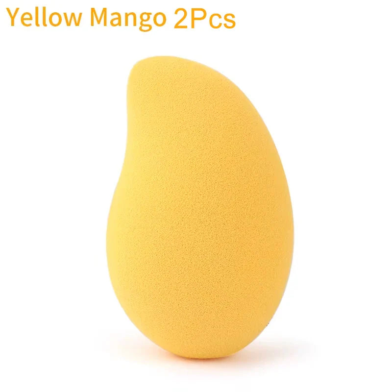 Wholesale Makeup Sponges Mango Shape Soft Beauty Powder Eggs Foundation Concealer Dry Wet Use Tools Cosmetic Cream Applicator