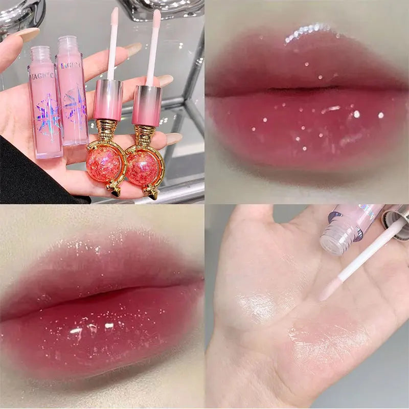 MAGIC CASA Shimmering Lip Gloss — Hydrating and Moisturizing Lip Makeup, Long-Lasting Waterproof Mirror Finish, Non-Sticky Plumping Glass-Like Shine
