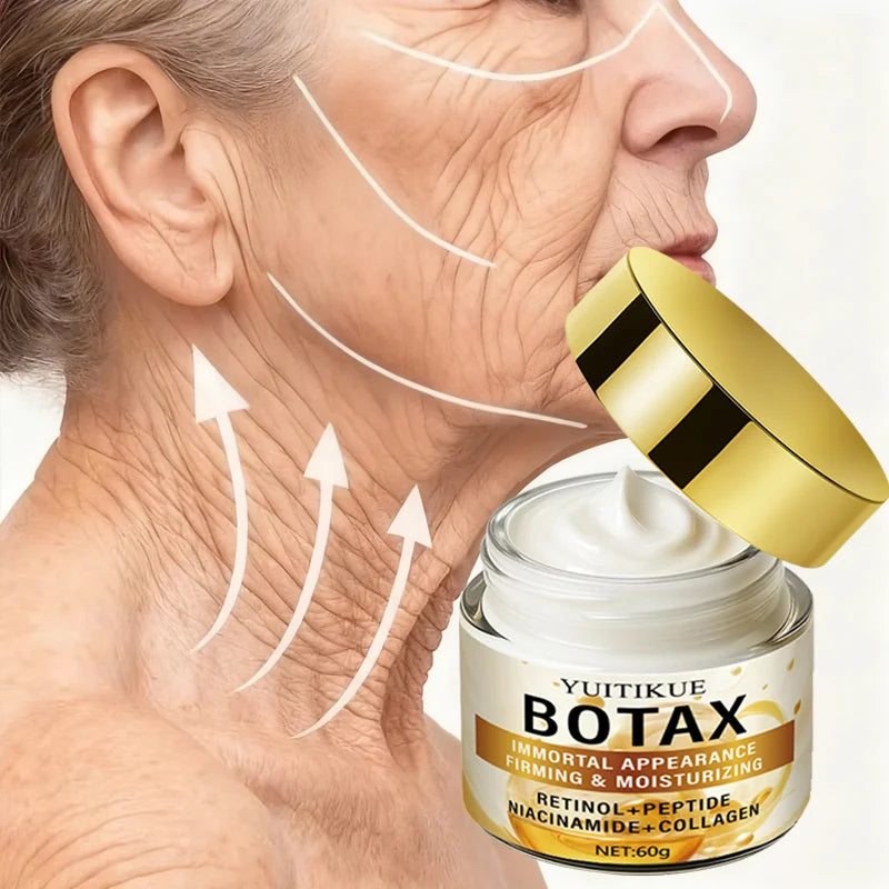 BOTAX face cream with an enduring appearance, firmness, and hydration. Retinol, peptides, niacinamide, collagen