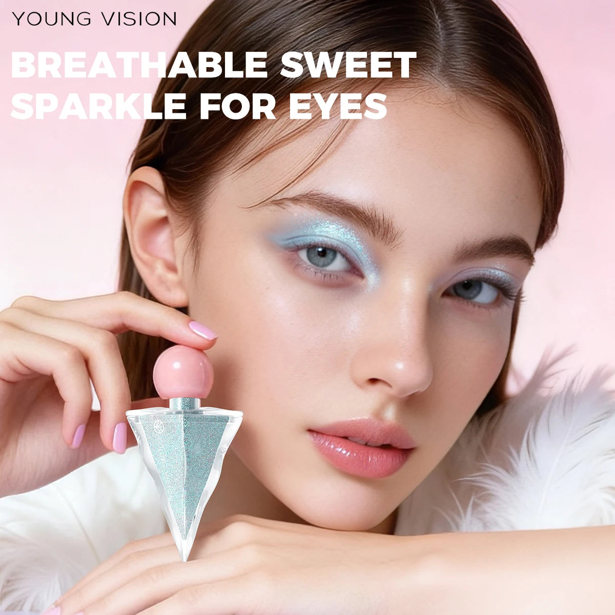 YOUNG VISION Liquid Glitter  Highlighter - 6 Colors, Water-Based, Shimmer & Metallic, Long Lasting, Waterproof