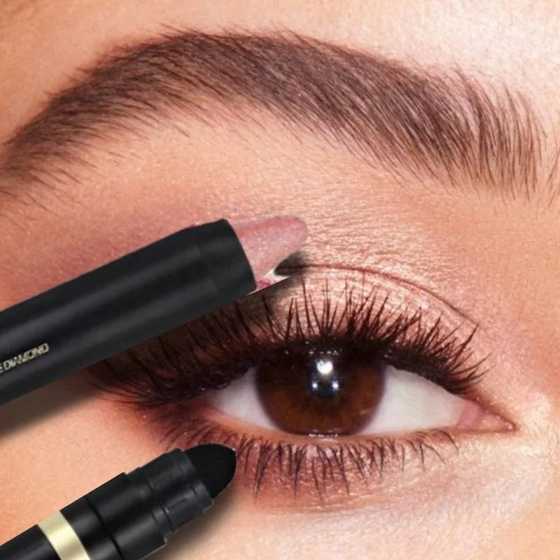 Metallic Glitter Eyeshadow Stick Matte Waterproof Shimmer Lying Silkworm Long Lasting High Gloss Pearlescent Eyeshadow Pen