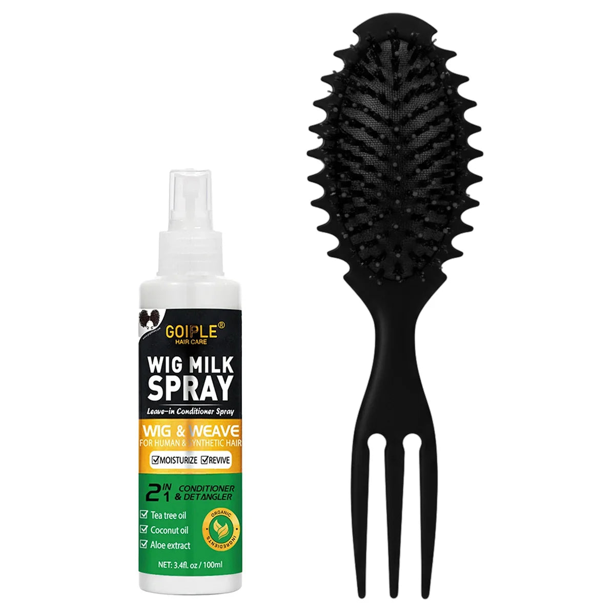 100ml Wig Milk Spray Moisturizing Care Spray for Wig Synthetic Hair Prevent Frizz Leave-in Conditioner for Wigs Smooth and Shine