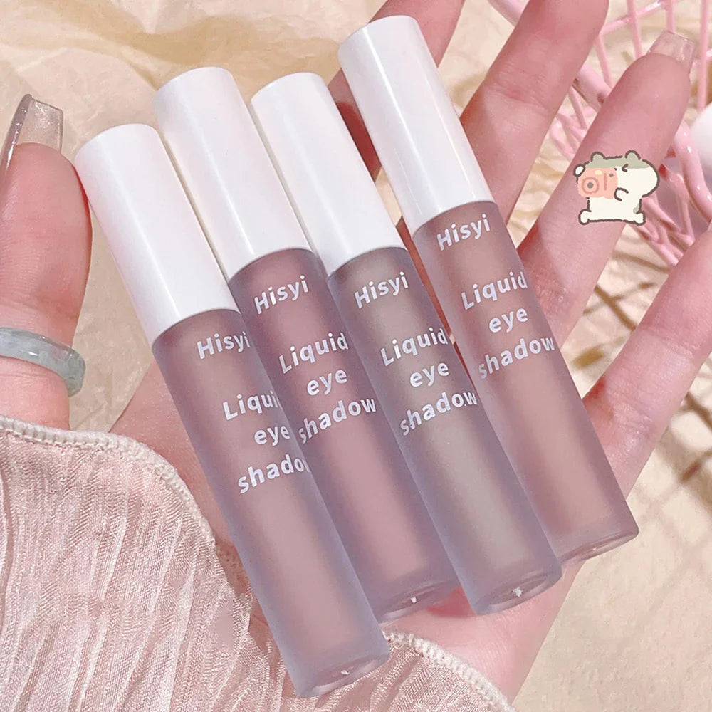 Single-Color Eyeshadow Liquid - Matte, Velvety, Enhances Complexion, Low Saturation, Blendable, Soft Matte Finish, Easy to Apply