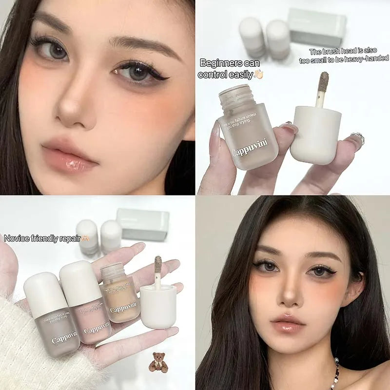 Grey Brown Facial Contour Shadow Cream Natural Nude Makeup Liquid Contouring Stick 3D Nose Shadow Brightening Bronzers Cosmetic