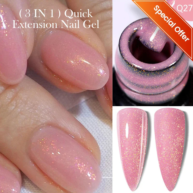 LILYCUTE Thermal Nail Gel Polish 3 Layers Temperature Shiny Color Changing Series Semi Permanent  Soak Off UV Nail Gels Polish