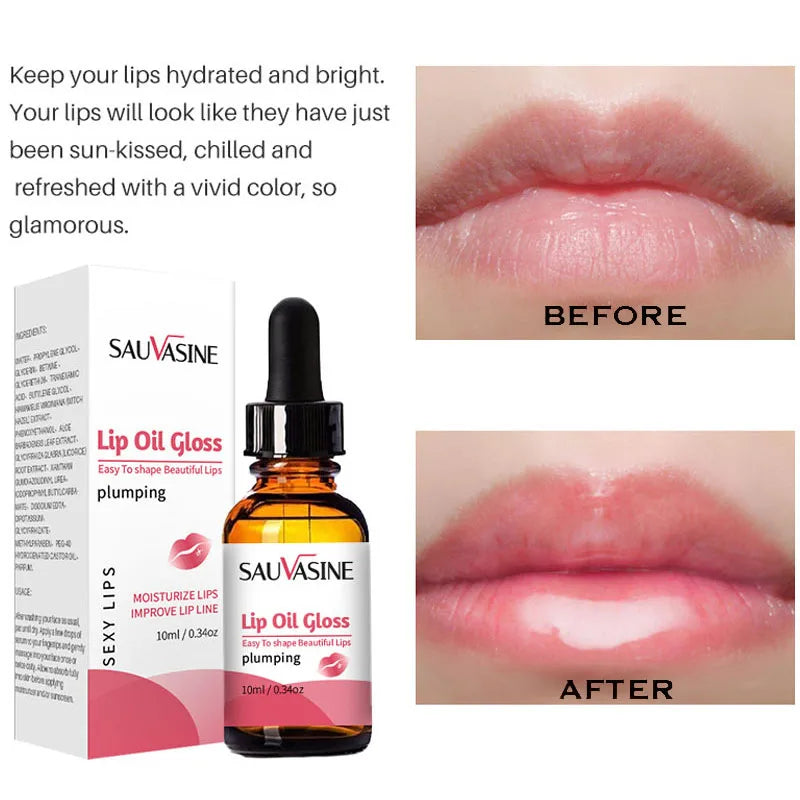 Lip Booster Plumping Serum Oil Hyaluronic Acid Moisturising Sexy Plumping Enhancer Stimulant Free Brightening Lightening Lines