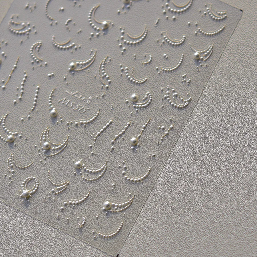 1pcs Crystal Diamond Nail Stickers 5D Laser Bowknot Star Moon Pearl Totem Heart 3D Adhesive Japanese Nail Art Decoration Sticker