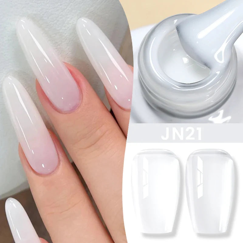BORN PRETTY 10ml Jelly Nude Gel Nail Polish 50 Colors Semi Transparent Nail Art Nail Supplies Soak off UV LED Nails Gel Varnish