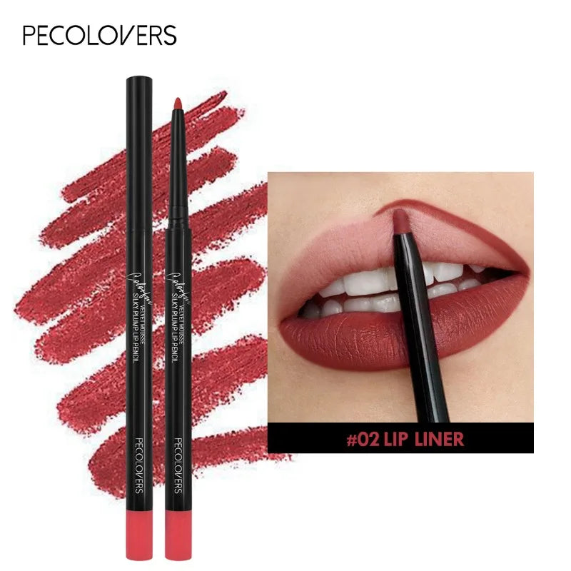 Matte Lip Liner Lipstick Waterproof Non-stick Cup Natural Long-lasting Lipstick Multi-color Lip Cosmetics Lip Pencil