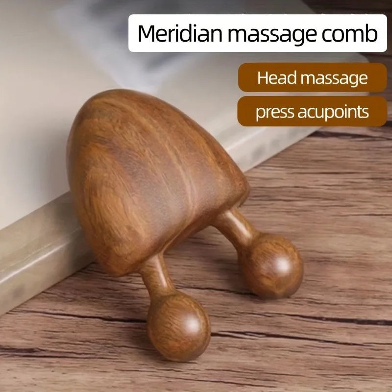 Wooden, nose massager, facial relaxation massage, eye pinch stick